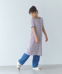 green label relaxing （Kids）/カット マルチボーダーTシャツ ワンピース  / キッズ  140cm－160cm/508180681