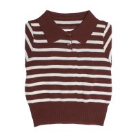 STYLEBLOCK/スタイルブロック STYLEBLOCK ボーダー柄半袖ニットポロシャツ/508207916