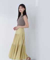 NATURAL BEAUTY BASIC/切替プリーツスカート/508208922
