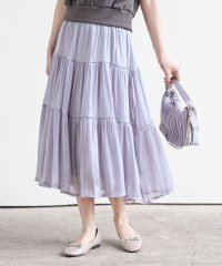 rps/シャイニーサテンティアードスカート/508213253