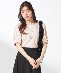 anySiS/【撥水・汗ジミ防止・UVケア・洗える】スーピマスムース 袖タック Tシャツ/508218276