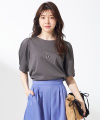 anySiS/【撥水・汗ジミ防止・UVケア・洗える】スーピマスムース 袖タック Tシャツ/508218276