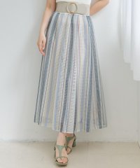 AND COUTURE/メッシュストライプロングスカート/508218663