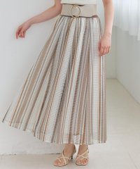 AND COUTURE/メッシュストライプロングスカート/508218663