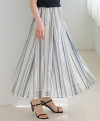 AND COUTURE/メッシュストライプロングスカート/508218663
