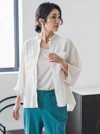 la.f…(Lsize)/ラ エフ エルサイズ la.f…(Lsize) 【大きいサイズ】シアーバンブーブラウス≪洗濯機で洗える≫/508220863