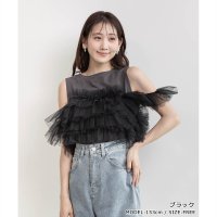 RANDA/ランダ RANDA フリルチュールドッキングカットソー/508221291