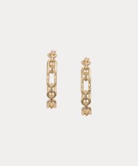 LAUREN RALPH LAUREN/ゴールドプレーテッド リンク フープ ピアス/508221394