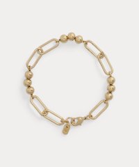 LAUREN RALPH LAUREN/ゴールドプレーテッド ビーデッド リンク フレックス ブレスレット/508221396