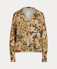 LAUREN RALPH LAUREN/フローラル コットンブレンド カーディガン/508221400