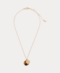 LAUREN RALPH LAUREN/ゴールドプレーテッド トーティシェル ロゴ ネックレス/508221406