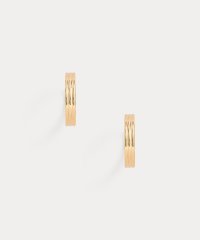 LAUREN RALPH LAUREN/ゴールドプレーテッド リブ フープ ピアス/508221414