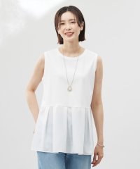 J.PRESS LADIES/【洗える】ノースリーブスムースジャージー フレア カットソー/508221822