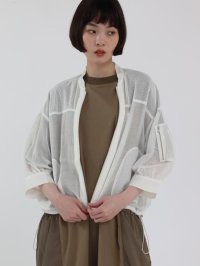 LASUD/ラシュッド LASUD ミリタリーメッシュショートブルゾン/508221949