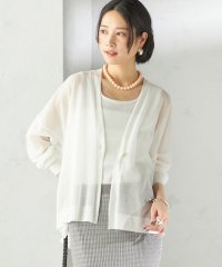 SHIPS WOMEN/〈手洗い可能〉18G コットン ナイロン Vネック 1 ボタン カーディガン/508222203