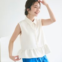 coca/コカ coca ギャザー切替ノースリーブブラウス/508222241