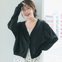 coca/コカ coca シアージョーゼットカーディガン/508222243