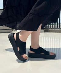 ORiental TRaffic/【Fit meサンダル】2025春夏新作 サイドオープンニット厚底サンダル/55207/508222285
