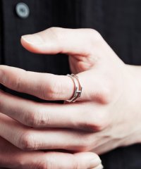 Rocky Monroe/ロッキーモンロー Rocky Monroe リング シルバー 指輪 メンズ レディース ペアアクセサリー フリー サイズ調整可能 合金 シンプル カジュアル 韓/508222290