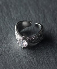 Rocky Monroe/ロッキーモンロー Rocky Monroe リング シルバー 指輪 メンズ レディース ペアアクセサリー フリー サイズ調整可能 合金 シンプル カジュアル 韓/508222290