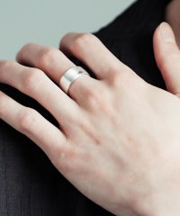Rocky Monroe/ロッキーモンロー Rocky Monroe リング シルバー 指輪 メンズ レディース ペアアクセサリー フリー サイズ調整可能 合金 シンプル カジュアル 韓/508222290