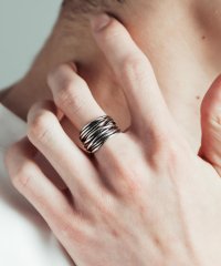 Rocky Monroe/ロッキーモンロー Rocky Monroe リング シルバー 指輪 メンズ レディース ペアアクセサリー フリー サイズ調整可能 合金 シンプル カジュアル 韓/508222290