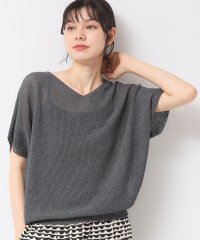 Dessin/【日本製・洗える】シームレスラインVネックニット/508222304