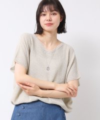 Dessin/【日本製・洗える】シームレスラインVネックニット/508222304