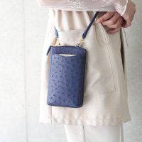 sankyoshokai/サンキョウショウカイ 三京商会 エキゾチックレザースマホポーチお財布ショルダー/508222345