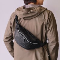 sankyoshokai/サンキョウショウカイ 三京商会 ダイヤモンドパイソンレザー ボディバッグ 肩掛け 斜め掛け(06001826r)/508222350