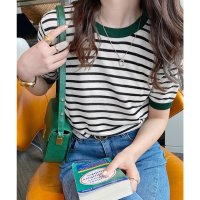 miniministore/ミニミニストア miniministore ボーダーニットトップス 半袖 レディース/508222368