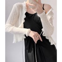 miniministore/ミニミニストア miniministore フリルボレロ 薄手ニットカーディガン春夏/508222386
