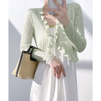 miniministore/ミニミニストア miniministore フリルボレロ 薄手ニットカーディガン春夏/508222386