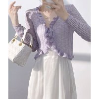 miniministore/ミニミニストア miniministore フリルボレロ 薄手ニットカーディガン春夏/508222386