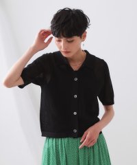 OPAQUE.CLIP/《CLASSY掲載》透かし編みポロニット【洗濯機洗い可】/508222565