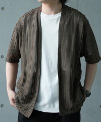 UNION STATION/*WEB限定　シアジャガード ストライプカーディガン/508222591
