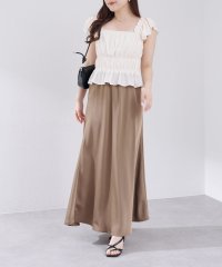 NICE CLAUP/OLIVE des OLIVE OUTLET/上品見え叶うサテンロングスカート/508222624