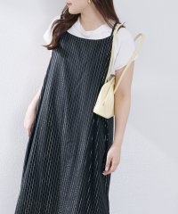 NICE CLAUP/OLIVE des OLIVE OUTLET/【インド綿100%】ラメストライプタッセル付キャミワンピース/508222625