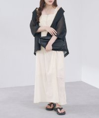 NICE CLAUP/OLIVE des OLIVE OUTLET/【インド綿100%】ラメストライプタッセル付キャミワンピース/508222625