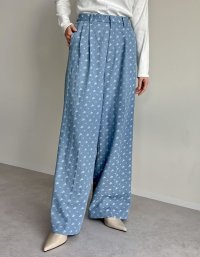 Re:EDIT/リエディ Re:EDIT フラワー刺繍デニムワイドパンツ/508222657