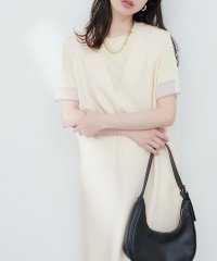 NICE CLAUP/OLIVE des OLIVE OUTLET/【natural couturカットジョーゼットＶネックワンピース/508222737