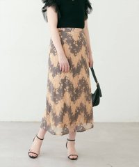 NICE CLAUP/OLIVE des OLIVE OUTLET/【natural couture】カラーレースＡラインスカート/508222789
