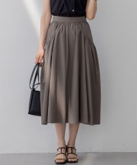 KUMIKYOKU（LARGE SIZE）/【弱撥水・UVケア・接触冷感】エアリータフタスカート/508222802