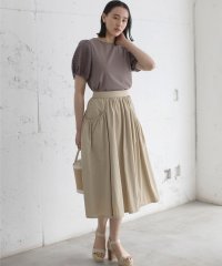 KUMIKYOKU（LARGE SIZE）/【弱撥水・UVケア・接触冷感】エアリータフタスカート/508222802