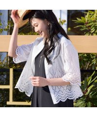 MISSEL/【洗える】アイレットレースシャツ/508222819