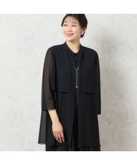MISSEL/【洗える・セットアップ可能・3L/4Lサイズあり】ジョーゼットロングブラウス/508222821