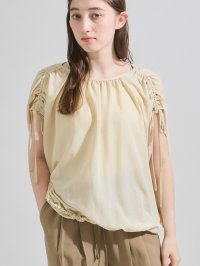 ketty/ケティ ketty フィブリルサテンギャザーブラウス≪手洗い可能≫/508222853