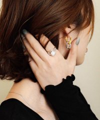 styiro/スタイロ styiro ニッケルフリー ビジュー・パール・プレート メタルシルバーリング/508223076