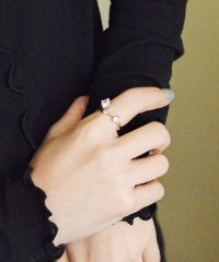 styiro/スタイロ styiro ニッケルフリー ビジュー・パール・プレート メタルシルバーリング/508223076