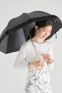 tocco closet/トッコクローゼット tocco closet 完全遮光100％＆雨天兼用♪ホイップフリル長傘/508223150